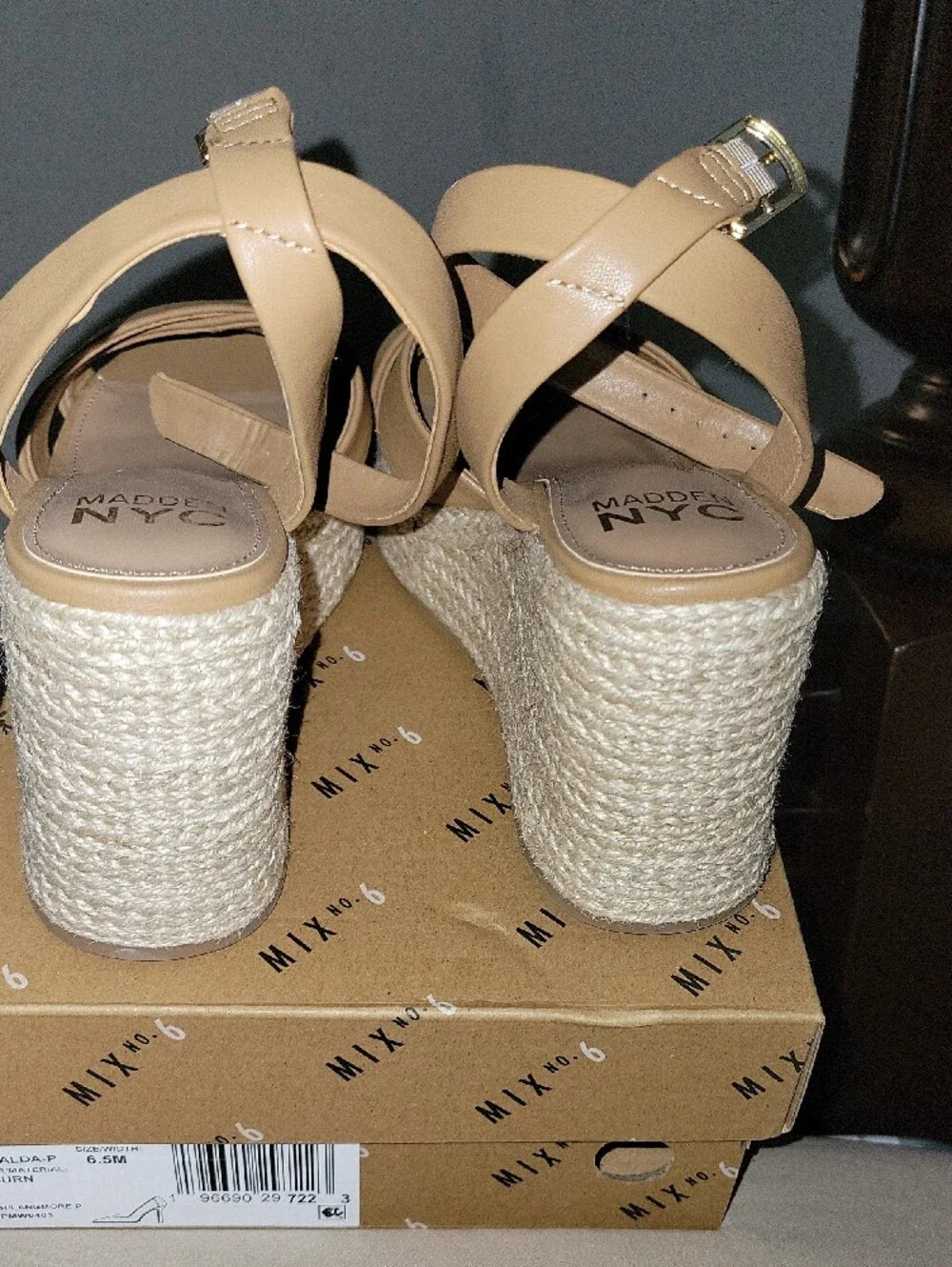 Women’s Tan Espadrille Platform Sandals